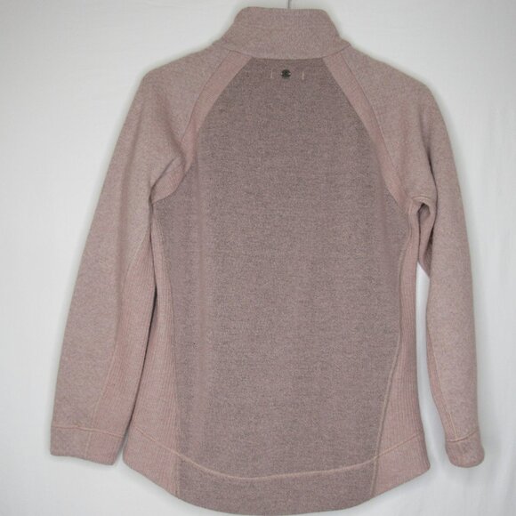 Prana Pink BRANDIE Sweater Mock Thermal Women's L Large - Picture 9 of 10
